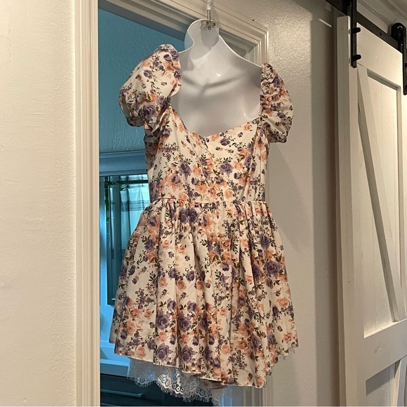 Cider Floral Lace‎ Patchwork Dress with Romper and Corset Top NEW - Picture 5 of 11